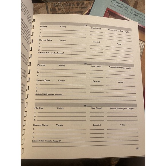 Vintage 1985 Garden Way's Joy of Gardening Handbook Spiral Mark Hebert Record - Picture 6 of 6